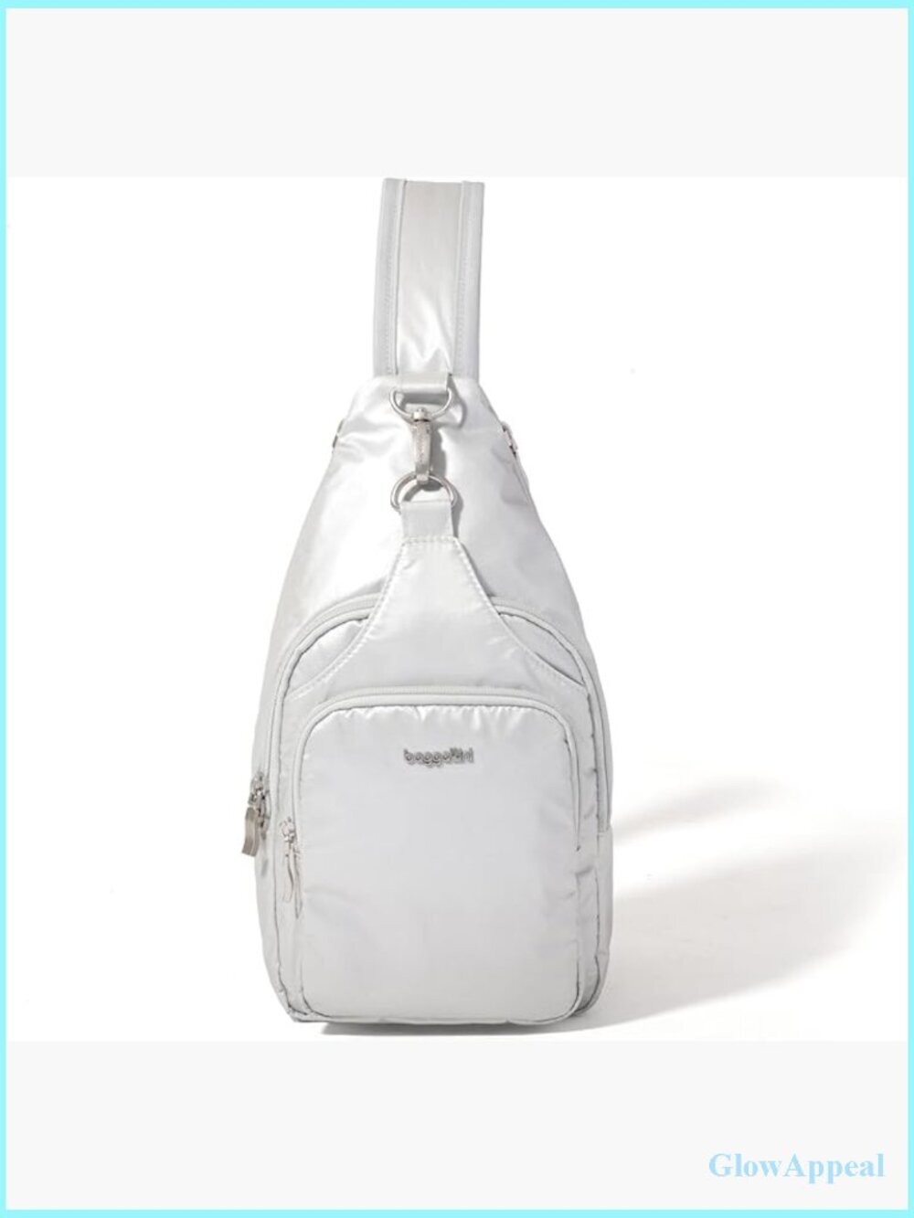 Lightweight Nylon Convertible Sling Crossbody Bag with Phone Pocket